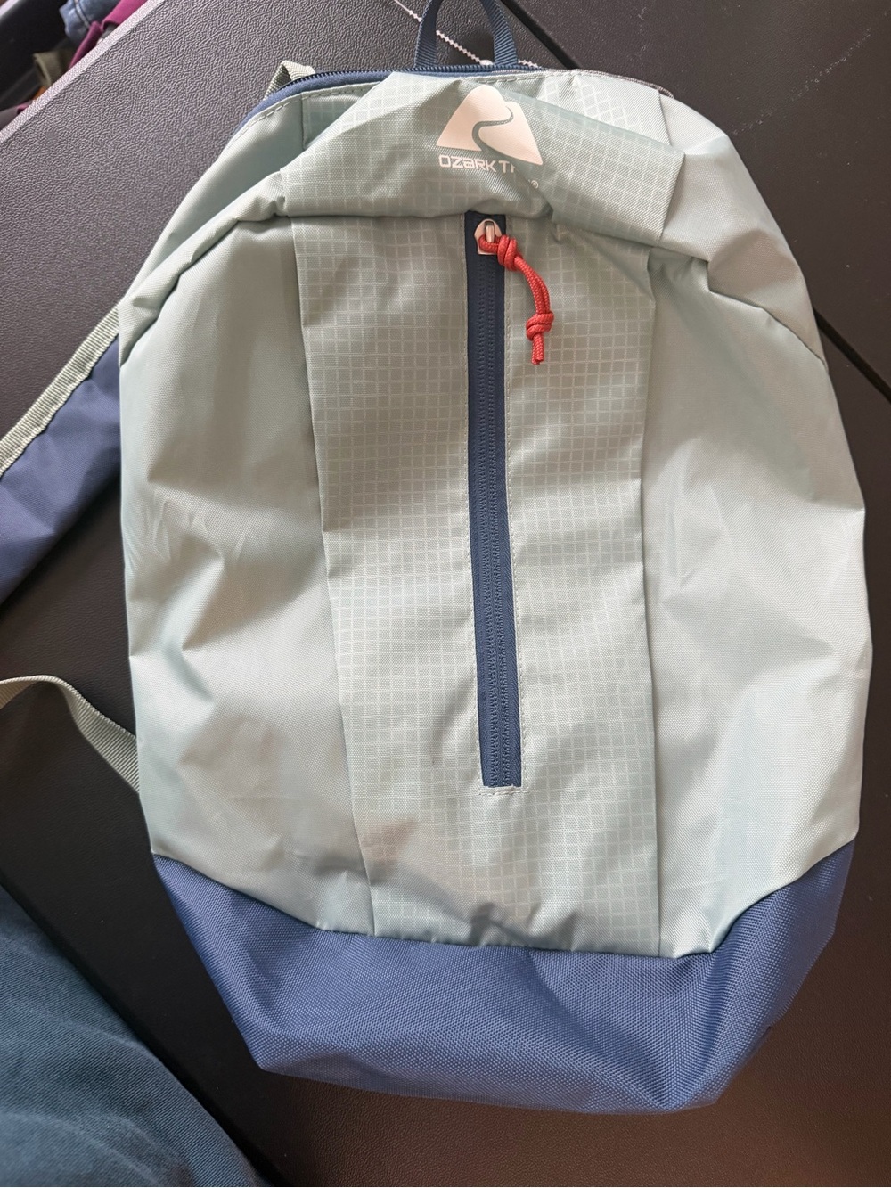 Ozark Trail Men's Two-Tone Light Green & Navy Backpack
